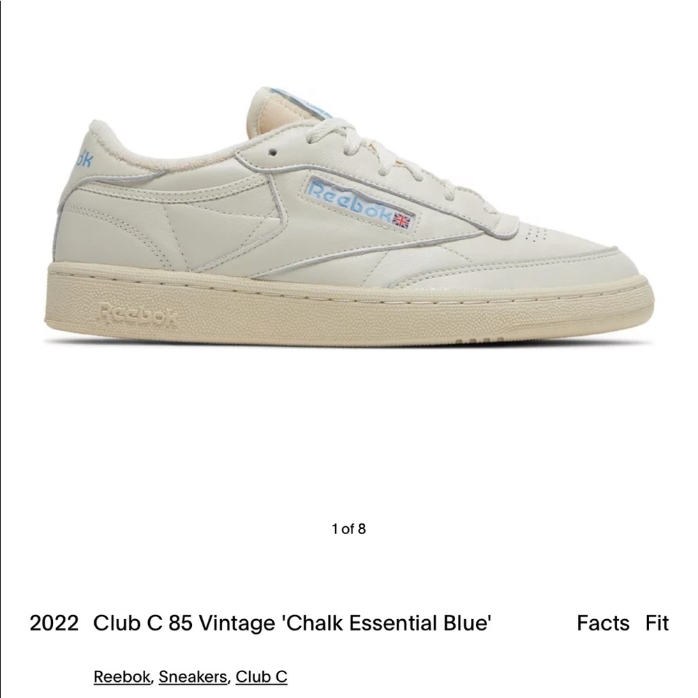Club C 85 Vintage Reebok sneaker in “chalk essential blue”